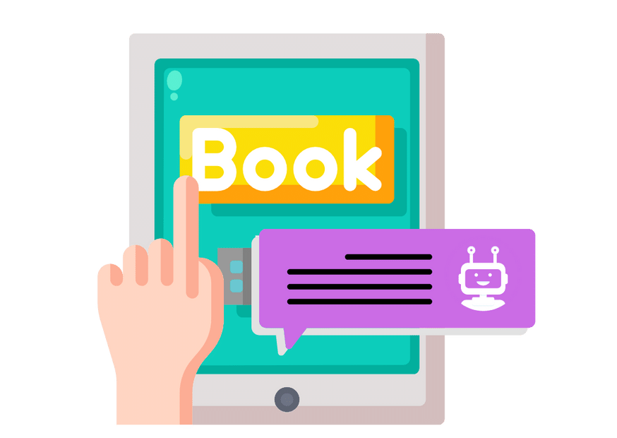 Chat bot for online book ordering website